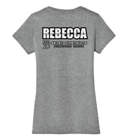 Seven Dimensions - Rebecca, Metal - District Made Ladies Perfect Weight V-Neck