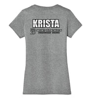 Seven Dimensions - Krista, Flower - District Made Ladies Perfect Weight V-Neck