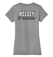 Seven Dimensions - Kelsey, Neon - District Made Ladies Perfect Weight V-Neck