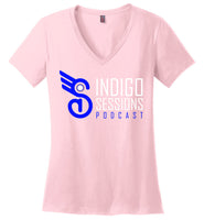 Indigo Sessions - Essentials - District Made Ladies Perfect Weight V-Neck