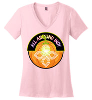 All Around Indy - Halloween - District Made Ladies Perfect Weight V-Neck