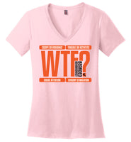 Bearded Behaviorist - WTF? Four Functions of Behavior - District Made Ladies Perfect Weight V-Neck