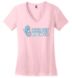 Our Pet Rock - District Made Ladies Perfect Weight V-Neck