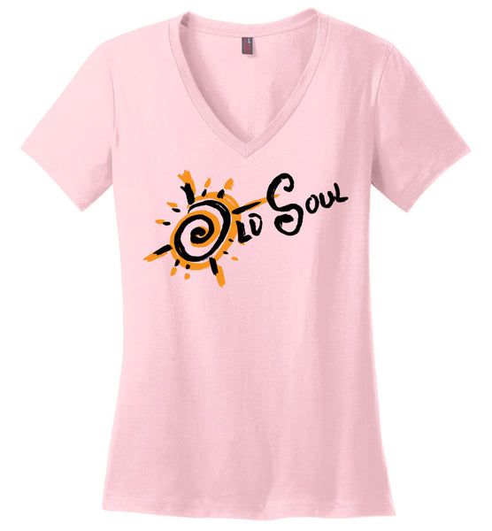 Old Soul Movement: Sunburst - District Made Ladies Perfect Weight V-Neck