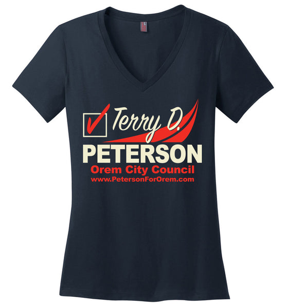 Terry D. Peterson - District Made Ladies Perfect Weight V-Neck