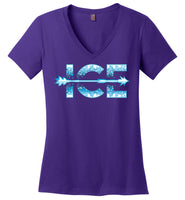 Emily Ice - Essentials - District Made Ladies Perfect Weight V-Neck