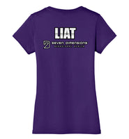 Seven Dimensions - Liat, New Retro - District Made Ladies Perfect Weight V-Neck