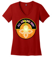 All Around Indy - Halloween - District Made Ladies Perfect Weight V-Neck