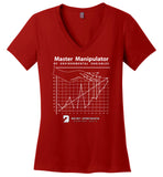 Seven Dimensions Branded - Master Manipulator - District Made Ladies Perfect Weight V-Neck