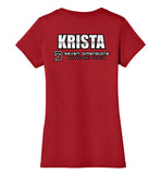 Seven Dimensions - Krista, New Retro - District Made Ladies Perfect Weight V-Neck