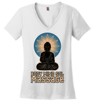 Body Mind Sol - Essential - District Made Ladies Perfect Weight V-Neck