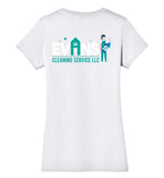 Evans Cleaning Service - District Made Ladies Perfect Weight V-Neck