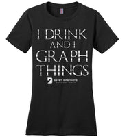 I Drink & I Know Things - District Made Ladies Perfect Weight Tee