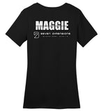 Seven Dimensions - Maggie, Metal - District Made Ladies Perfect Weight Tee