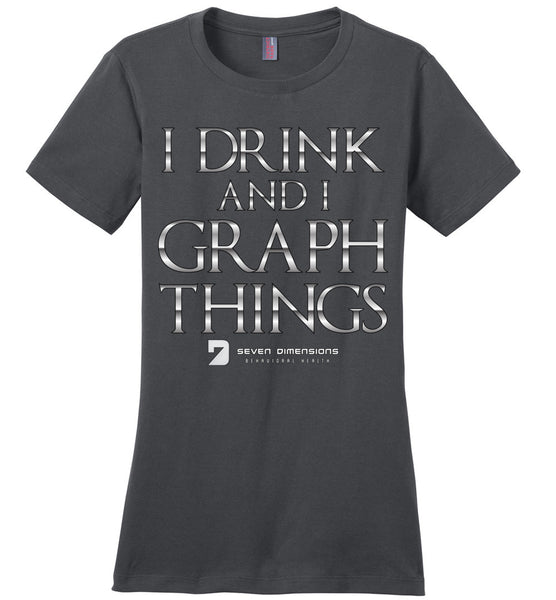 I Drink & I Know Things - District Made Ladies Perfect Weight Tee