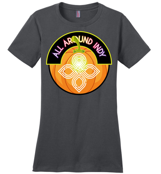 All Around Indy - Halloween - District Made Ladies Perfect Weight Tee