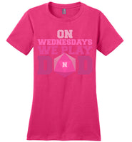 On Wednesdays We Play DnD -District Made Ladies Perfect Weight Tee