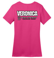 Seven Dimensions - Veronica, Flower - District Made Ladies Perfect Weight Tee