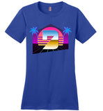 Seven Dimensions - Hot Retro - District Made Ladies Perfect Weight Tee