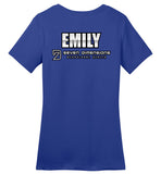 Seven Dimensions - Emily, New Retro - District Made Ladies Perfect Weight Tee