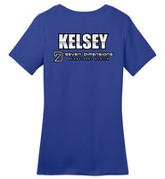Seven Dimensions - Kelsey, Neon - District Made Ladies Perfect Weight Tee
