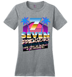 Seven Dimensions: Essential New Retro - District Made Ladies Perfect Weight Tee