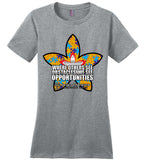 Seven Dimensions - Emily, Flower - District Made Ladies Perfect Weight Tee