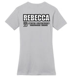 Seven Dimensions: Rebecca, Flower - District Made Ladies Perfect Weight Tee