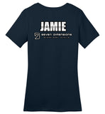 Seven Dimensions - Jamie, Flower - District Made Ladies Perfect Weight Tee