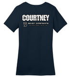 Seven Dimensions - Courtney, Metal - District Made Ladies Perfect Weight Tee