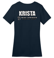 Seven Dimensions - Krista, Metal - District Made Ladies Perfect Weight Tee