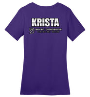 Seven Dimensions - Krista, Metal - District Made Ladies Perfect Weight Tee