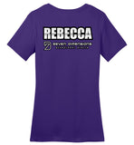 Seven Dimensions: Rebecca, Flower - District Made Ladies Perfect Weight Tee