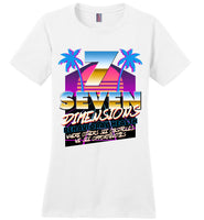 Seven Dimensions - Kelsey, New Retro - District Made Ladies Perfect Weight Tee