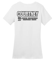 Seven Dimensions - Courtney, Flower - District Made Ladies Perfect Weight Tee