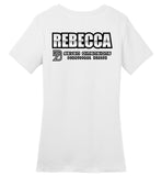 Seven Dimensions - Rebecca, New Retro - District Made Ladies Perfect Weight Tee