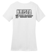 Seven Dimensions - Krista, New Retro - District Made Ladies Perfect Weight Tee
