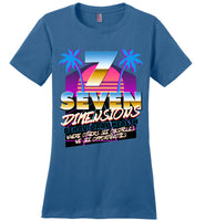 Seven Dimensions - Corinne, New Retro - District Made Ladies Perfect Weight Tee