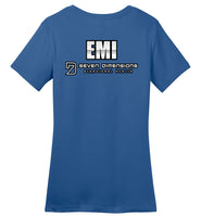 Seven Dimensions - Emi, New Retro - District Made Ladies Perfect Weight Tee