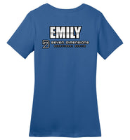 Seven Dimensions - Emily, New Retro - District Made Ladies Perfect Weight Tee