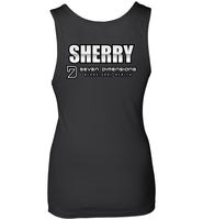 Seven Dimensions - Sherry, Neon - Next Level Womens Jersey Tank