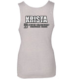 Seven Dimensions - Krista, Metal - Next Level Womens Jersey Tank