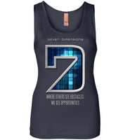 Seven Dimensions: Technomancer - Next Level Womens Jersey Tank