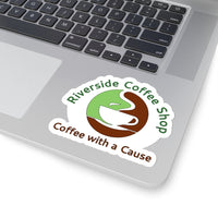 Riverside Coffee Shop - Kiss-Cut Stickers