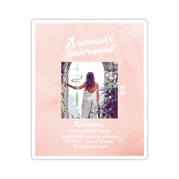 Way of Woman Deck 2021 #51 - A Woman's Environment - Kiss-Cut Stickers
