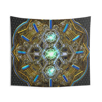 Bobby The Alchemist - Hexagram Machine - Indoor Wall Tapestries