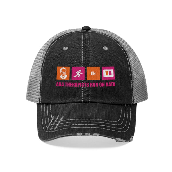 Ascend Behavior Partners - ABA Therapists Run On Data - Unisex Trucker Hat