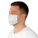 Mindful Behavior Classic White Fabric Face Mask