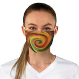 Rainbow Vortex Fabric Face Mask