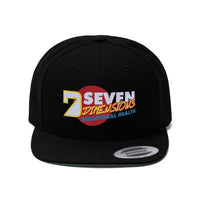 Seven Dimensions - New Retro - Unisex Flat Bill Hat